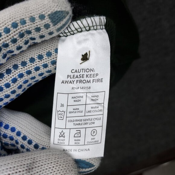 Craft + Flow Sweater Polo Mens Large Green Thyme Cable Knit Long Sleeve - Picture 10 of 11